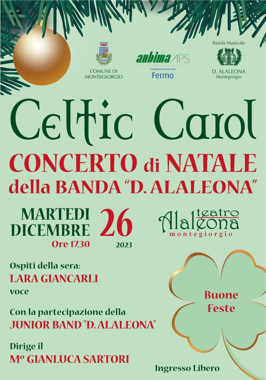 Concerto della Banda – 26 dicembre 2023 – Scaletta
